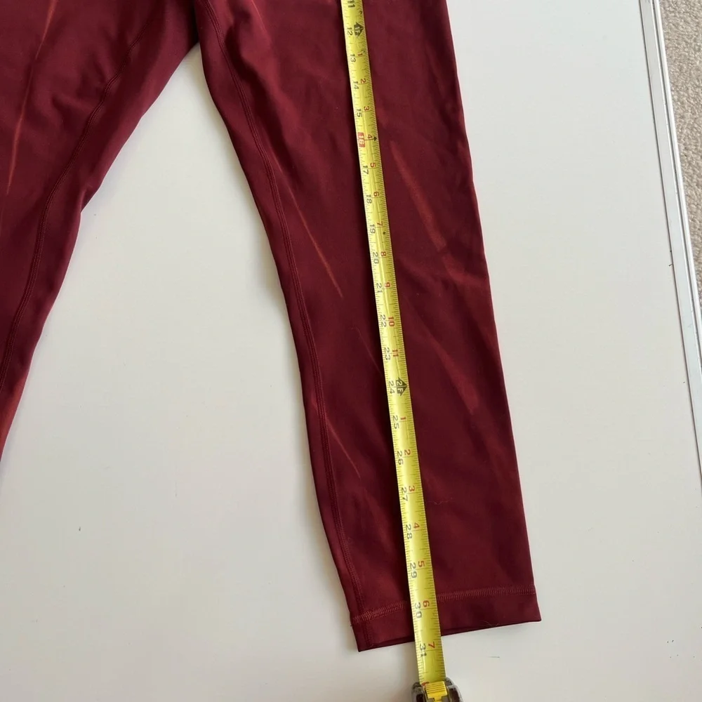 Lululemon Athletica Deep Red tie dye Leggings